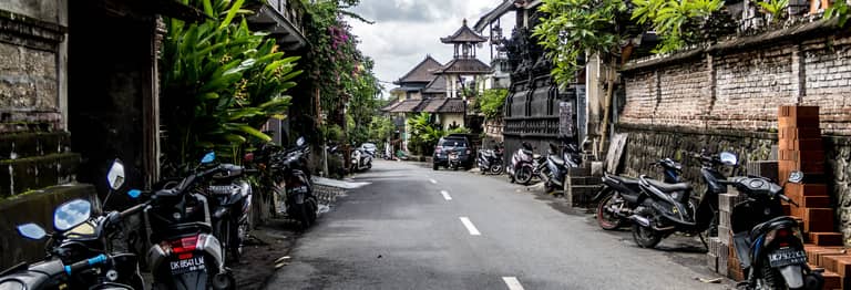 Scooter in Ubud