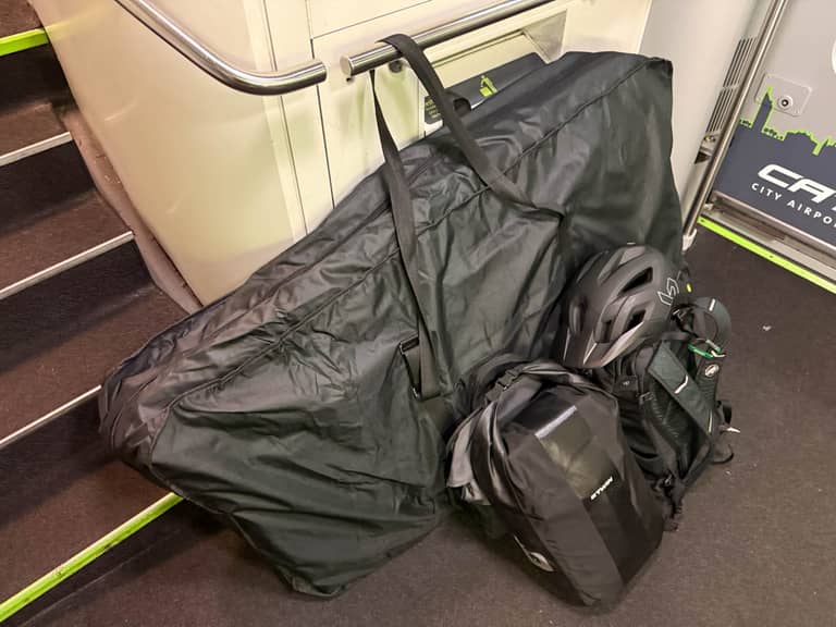 On the way to the airport